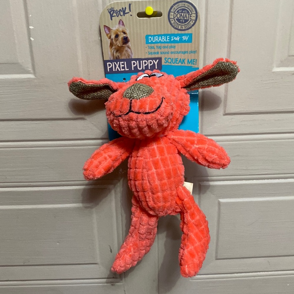 - Dog Rock Toy With Squeaker.